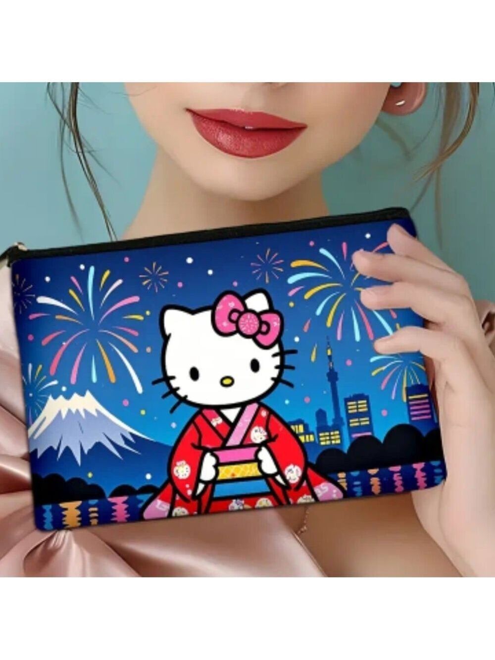 Hello Kitty Fireworks Cosmetics Bag